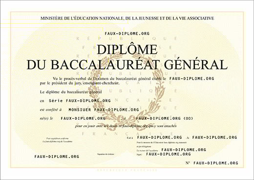 Acheter un diplôme en France / Acheter un diplôme dans les territoires d'outre-mer